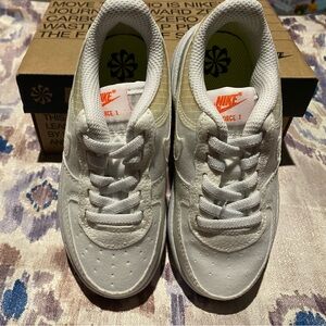 Nike Kids Force 1 Crater White Sneakers